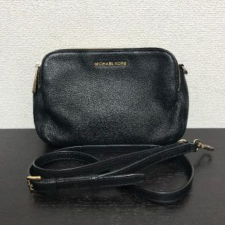 マイケルコース(Michael Kors)のマイケルコース　ショルダーバッグ　2way　黒　レザー　美品(ショルダーバッグ)