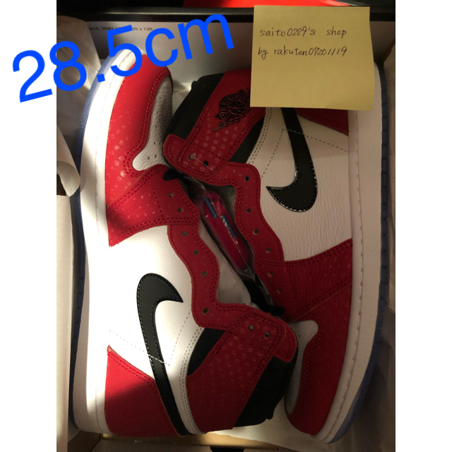 28.5 Jordan 1 High OG Spider Man Origin