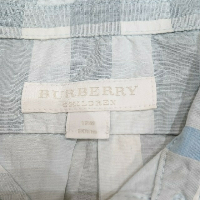 BURBERRY(バーバリー)のBURBERRY チェック長袖シャツ80 キッズ/ベビー/マタニティのベビー服(~85cm)(シャツ/カットソー)の商品写真