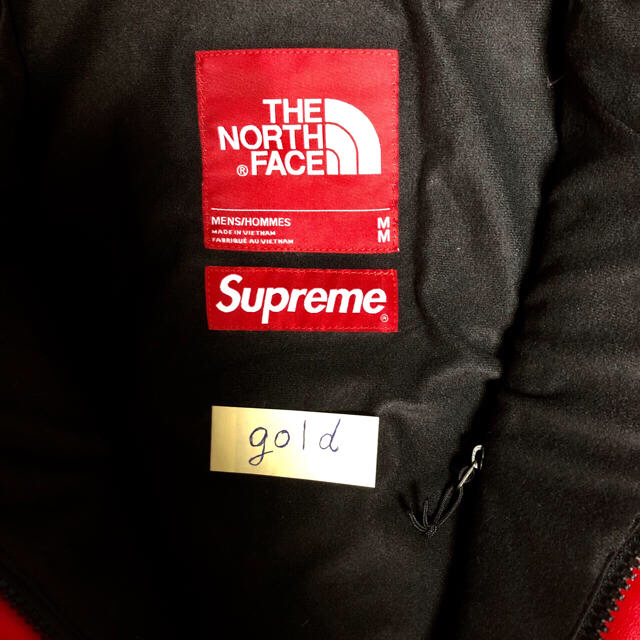 Supreme(シュプリーム)のSupreme / The North Face leather 赤M 新品 メンズのジャケット/アウター(マウンテンパーカー)の商品写真