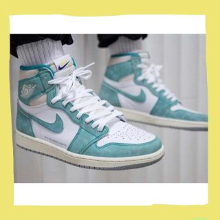 ナイキ(NIKE)の【送料込】28cm JORDAN 1 OG TUBRO GREEN 即完品(スニーカー)