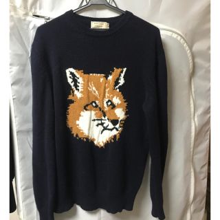 メゾンキツネ(MAISON KITSUNE')のメゾンキツネ ロゴニット S(ニット/セーター)