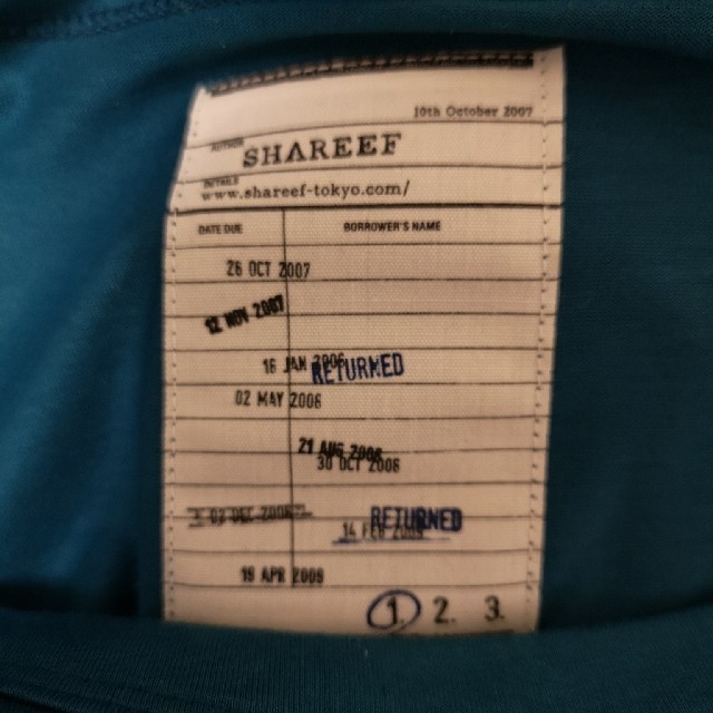 SHAREEF(シャリーフ)のSHAREEF バーコードシャツ メンズのトップス(Tシャツ/カットソー(半袖/袖なし))の商品写真