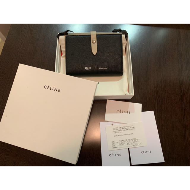 CELINE セリーヌ バイカラー折りたたみ財布