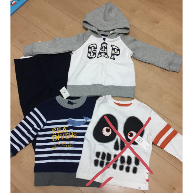 GAP Kids(ギャップキッズ)のGap 3点セット 90cm キッズ/ベビー/マタニティのキッズ服男の子用(90cm~)(ブラウス)の商品写真