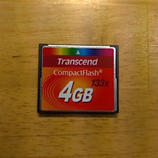 トランセンド(Transcend)のコンパクトフラッシュメモリ トランセンド 4G(PC周辺機器)