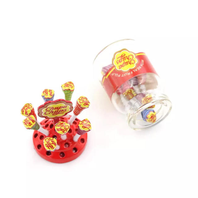 ミニチュアチュッパチャップス ミニチュアフード ミニチュア雑貨 ハンドメイドのおもちゃ(ミニチュア)の商品写真