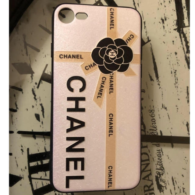 gucci iphone8 ケース 通販 - CHANEL - カメリア ロゴ リボン 新品iPhone7.8対応 ラバーカバー 新品 ホワイトの通販 by ※プロフィール必読 ｜シャネルならラクマ