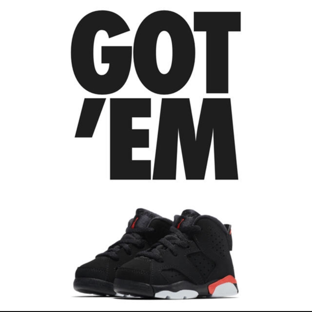 品質が NIKE - air jordan 6 ベビー 15 スニーカー 品質が NIKE - air jordan 6 ベビー 15 スニーカー
