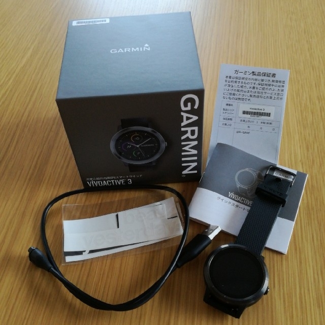 GARMIN(ガーミン)の◇K6MAXさま専用◇GARMIN VIVOACTIVE 3 新品同様 メンズの時計(腕時計(デジタル))の商品写真