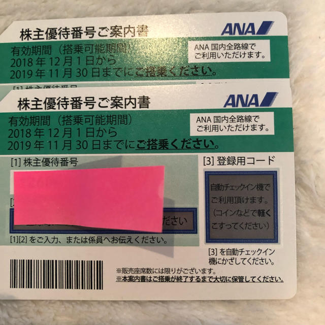 ANA 全日空 株主優待券 2枚セット - www.husnususlu.com