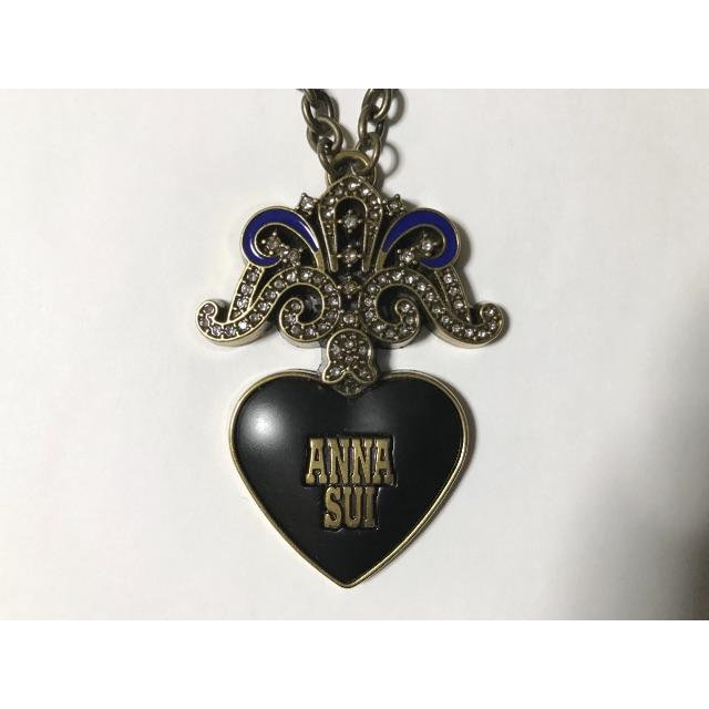 ANNA SUI - アナスイ ハートモチーフネックレス(黒)の通販 by ANNA SUI - アナスイ ハートモチーフネックレス(黒)の通販 by