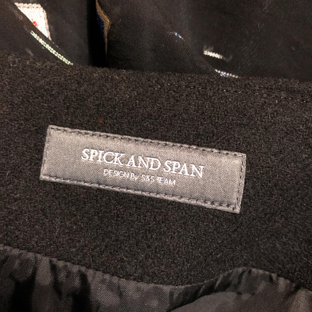 Spick & Span(スピックアンドスパン)の2018aw Spick and Span 二重織メルトンラップミニスカート◆ レディースのスカート(ミニスカート)の商品写真