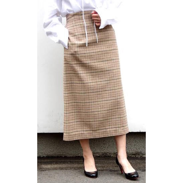 AURALEE   SILK SUMMER TWEED SLIT SKIRTレディース