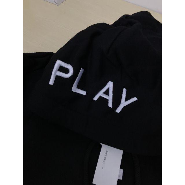 COMME des GARCONS(コムデギャルソン)のコム デ ギャルソン Play パーカー ブラック　XL レディースのトップス(パーカー)の商品写真