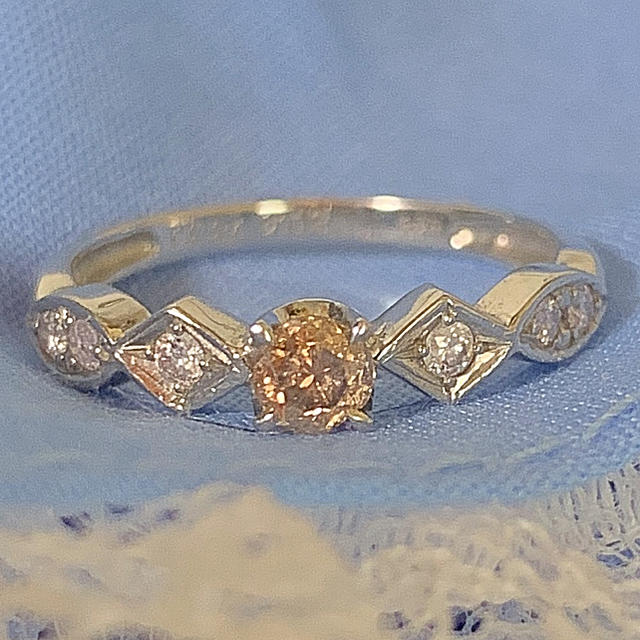 ピンクダイヤモンド リング 0.224ct レディースのアクセサリー(リング(指輪))の商品写真