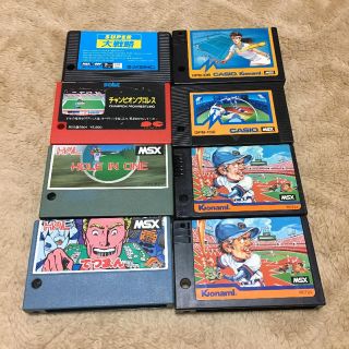 MSXソフト8本(1本ダブり)の通販 by 紫苑。's shop|ラクマ