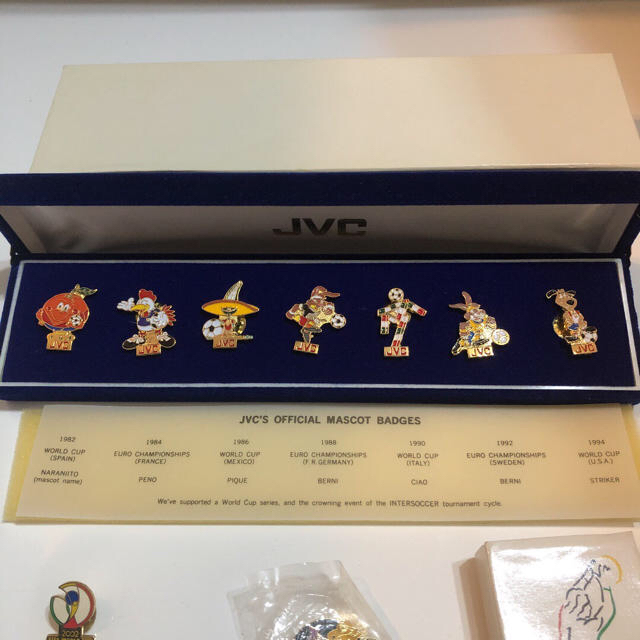 非売品 サッカーワールドカップ JVC公式ピンバッチセットの通販 by