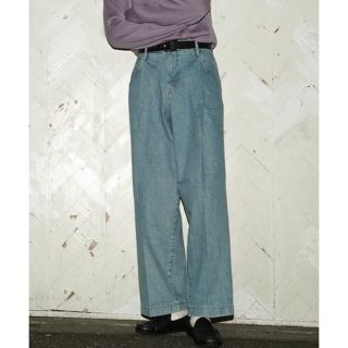 アンユーズド(UNUSED)のNEON SIGN WIDE DENIM SLACKS 'USED' 44(デニム/ジーンズ)