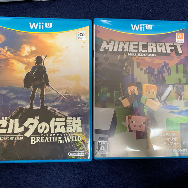 Wii U(ウィーユー)のゼルダ、マイクラ、WIIUソフト エンタメ/ホビーのゲームソフト/ゲーム機本体(家庭用ゲームソフト)の商品写真
