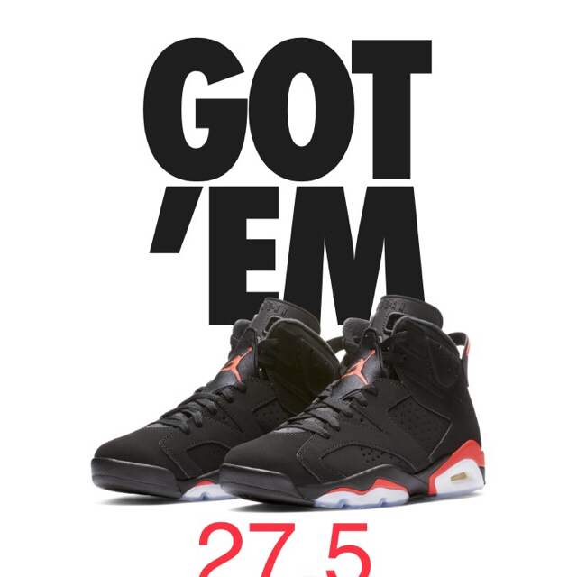 Air Jordan 6 “INFRARED” SNKRS / 27.5