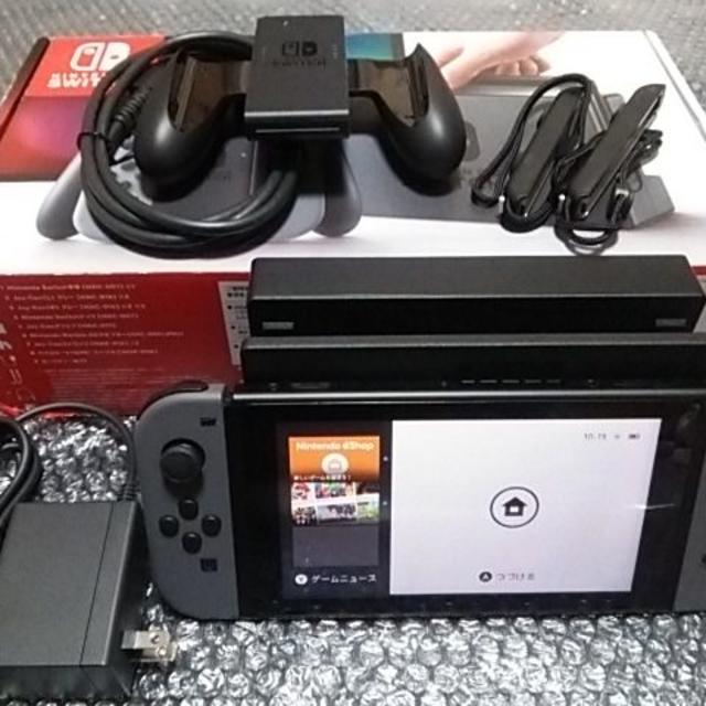 【美品】スイッチ 本体 Joy-con グレー 動作確認済