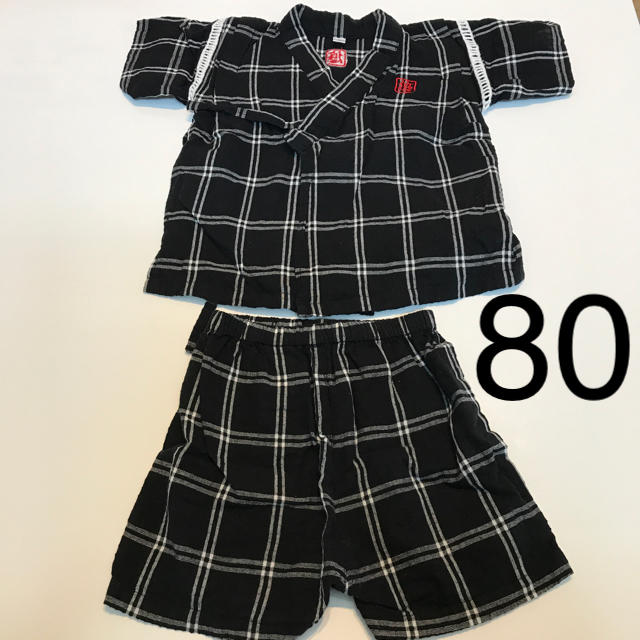 西松屋(ニシマツヤ)の甚平 ジンベエ 男の子 80 キッズ/ベビー/マタニティのベビー服(~85cm)(甚平/浴衣)の商品写真