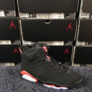 ナイキ(NIKE)のAir Jordan 6 Infrared 25.5cm 国内正規品 黒タグ(スニーカー)