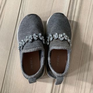 ザラキッズ(ZARA KIDS)のザラキッズ ビジュー付きシューズ サイズ約16.5センチ(フォーマルシューズ)