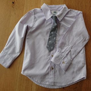 オールドネイビー(Old Navy)の[なつなつりんご様専用]OLD NAVY ネクタイ付きシャツ3T(ブラウス)