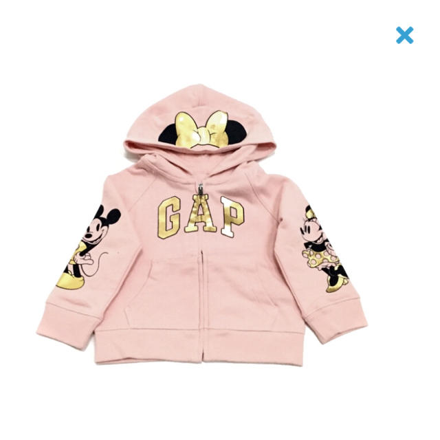 babyGAP(ベビーギャップ)のbabyGAP×ディズニー☆新品☆95☆ミニーちゃんパーカー キッズ/ベビー/マタニティのキッズ服女の子用(90cm~)(カーディガン)の商品写真