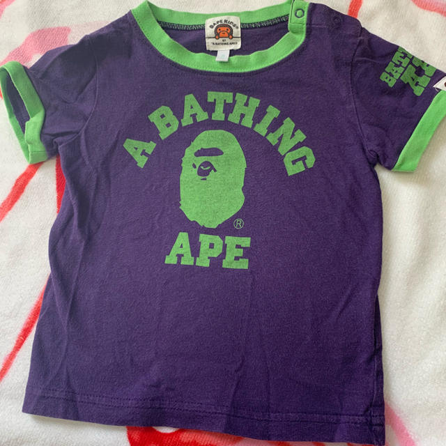 A BATHING APE(アベイシングエイプ)のBAPE KIDS☆Ｔシャツ☆80☆送料込み キッズ/ベビー/マタニティのベビー服(~85cm)(Ｔシャツ)の商品写真