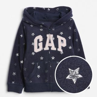 ベビーギャップ(babyGAP)のbabygap☆新品☆100☆フリースパーカー（ネイビー）(ジャケット/上着)