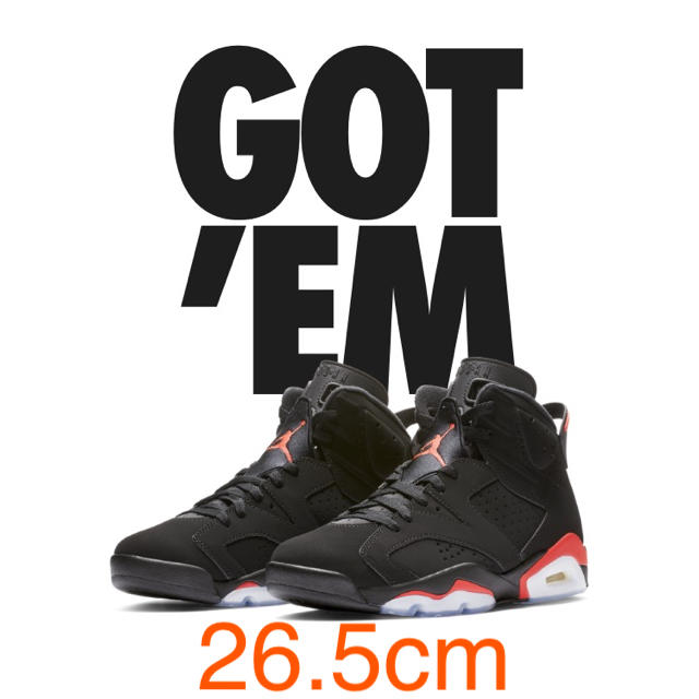 メンズ26.5 NIKE AIR JORDAN 6 RETRO OG インフラレッド