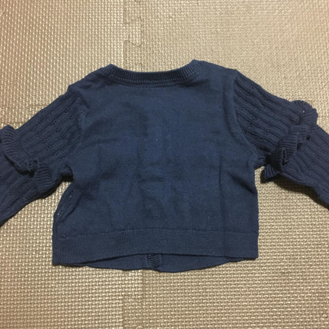 babyGAP(ベビーギャップ)の【定価半額】babygap☆新品☆80☆ポインカーディガン（ネイビー） キッズ/ベビー/マタニティのベビー服(~85cm)(カーディガン/ボレロ)の商品写真