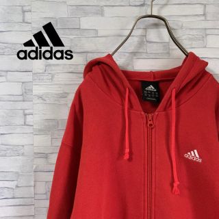 アディダス(adidas)の【たおちゃん様専用】adidas/アディダス スウェットパーカー 赤(パーカー)