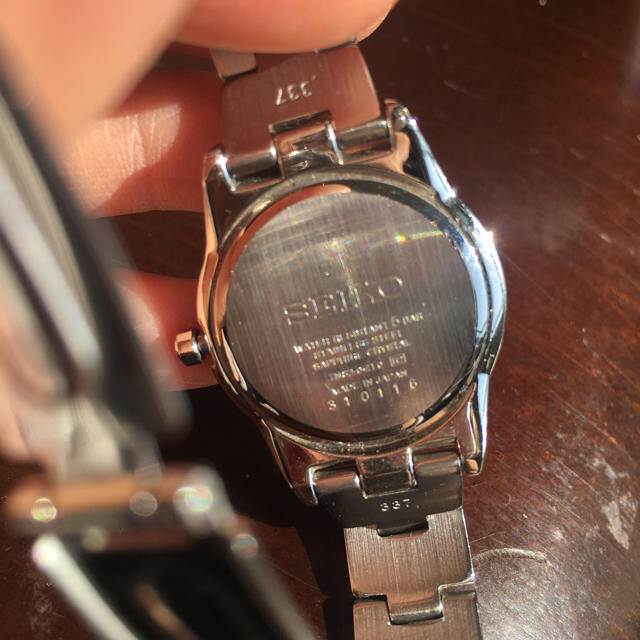 SEIKO(セイコー)のSEIKO  文字盤黒 レディース レディースのファッション小物(腕時計)の商品写真