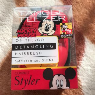 ディズニー(Disney)のタングルティーザー 新品未開封 コンパクトスタイラー ミッキー(ヘアブラシ/クシ)