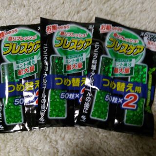 ブレスケア　詰め替え用　ストロングミント　3袋(口臭防止/エチケット用品)