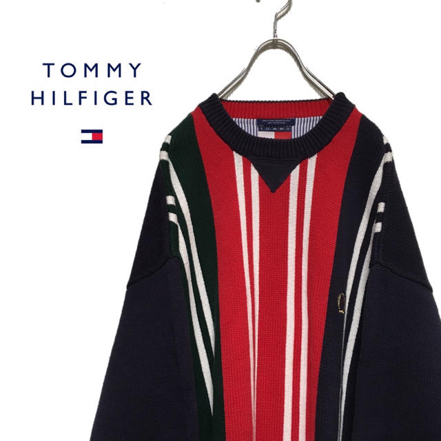 TOMMY HILFIGER(トミーヒルフィガー)のTOMMY HILFIGER トミーヒルフィガー 90s ニット セーター メンズのトップス(ニット/セーター)の商品写真