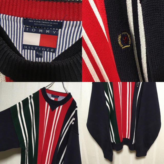 TOMMY HILFIGER(トミーヒルフィガー)のTOMMY HILFIGER トミーヒルフィガー 90s ニット セーター メンズのトップス(ニット/セーター)の商品写真