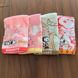 スヌーピー(SNOOPY)のスヌーピー 干支タオル ランチマット 5点セット(タオル/バス用品)