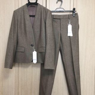 スーツカンパニー(THE SUIT COMPANY)の今期新品 スーツカンパニー★フランネル生地 ノーカラージャケット(スーツ)