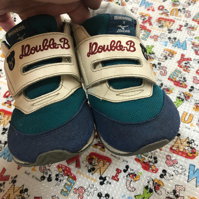 DOUBLE.B(ダブルビー)のダブルビー×ミズノコラボ 15.5センチ キッズ/ベビー/マタニティのキッズ靴/シューズ(15cm~)(スニーカー)の商品写真