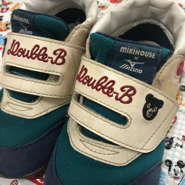 DOUBLE.B(ダブルビー)のダブルビー×ミズノコラボ 15.5センチ キッズ/ベビー/マタニティのキッズ靴/シューズ(15cm~)(スニーカー)の商品写真