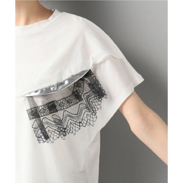 TOGA(トーガ)のPONTI コットンワンダーTシャツ お値下げ！ レディースのトップス(Tシャツ(半袖/袖なし))の商品写真