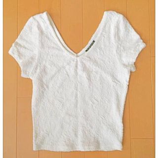 トップショップ(TOPSHOP)のTOPSHOPオフショルクロップドT(Tシャツ(半袖/袖なし))