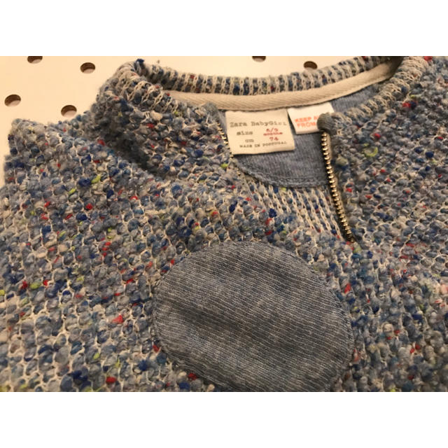 ZARA KIDS(ザラキッズ)のZARA Baby《ミックスツイード ジップアップジャンパー》 キッズ/ベビー/マタニティのベビー服(~85cm)(ジャケット/コート)の商品写真