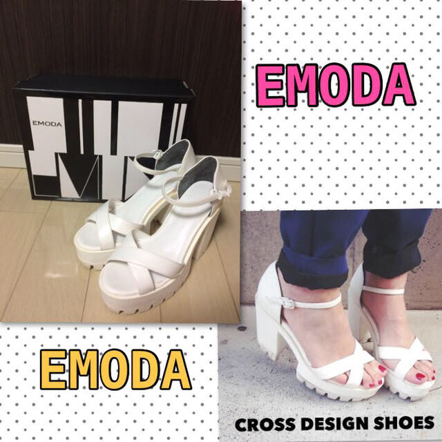 EMODA(エモダ)のEMODA クロスデザインサンダル  レディースの靴/シューズ(サンダル)の商品写真