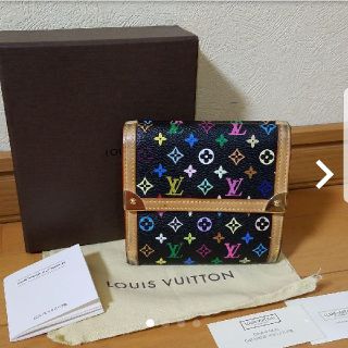 ルイヴィトン(LOUIS VUITTON)の最終価格☆ルイヴィトン マルチカラー 折り財布 ダブルホック 正規品☆(財布)